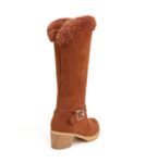 Cozy Warm Lined Suede Mid Calf Boots