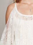 Elegant Dual-Color Lace Pareo Cover-Up