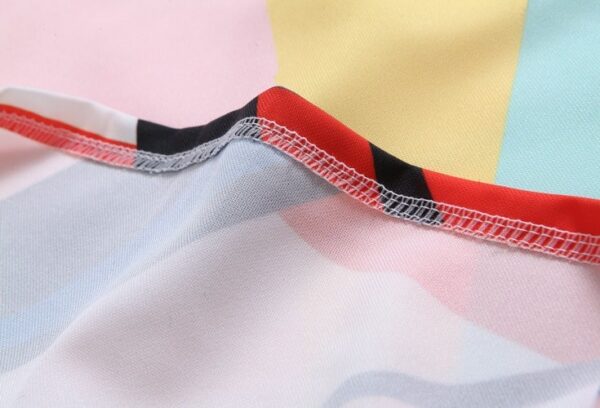 Colorful Geometric Print Summer Mini Dress 9 033