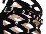 Elegant Pointed Toe Dense Studded High Heel Stiletto