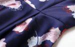 Floral Print Mini Dress in Navy