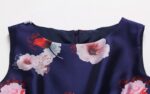 Floral Print Mini Dress in Navy