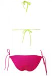 Sexy Vibrant Halter String Detail Bikini Set