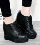 Stylish Ultra Hidden Heel Lace-Up Comfort Sneakers