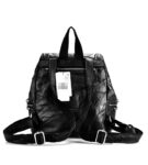 Punk Skull Rivet Embellished Vegan Leather Backpack
