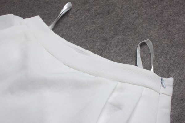 Peter Pan Collar Top Chiffon Shorts Skirt Set 5 254