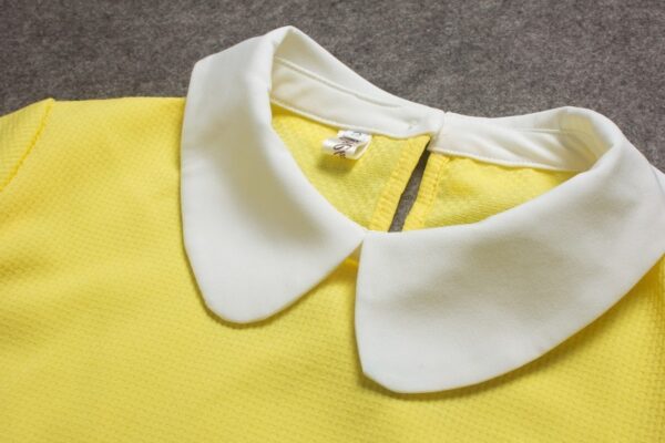 Peter Pan Collar Top Chiffon Shorts Skirt Set 6 254