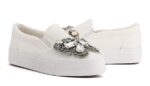 Luxurious Sparkling Butterfly Crystal Stone Embellished Sneakers
