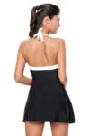 Retro Polka Dot Skirted High Waisted Swimsuit
