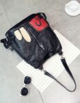 Versatile Soft Vegan Leather Shoulder Backpack