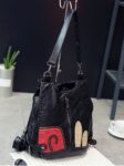 Versatile Soft Vegan Leather Shoulder Backpack