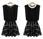 Elegant Chiffon Two-Piece Set with White Accents