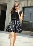 Elegant Chiffon Two-Piece Set with White Accents
