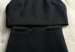 Turtleneck Short Sleeve Pencil Skirt Two-Piece Dress Set