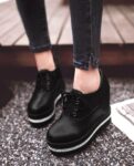 Sparkling Rhinestone Platform Hidden Heel Sneakers