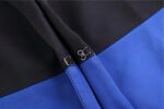 Black Blue Contrast Blazer Jacket