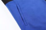 Black Blue Contrast Blazer Jacket