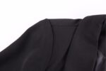 Black Blue Contrast Blazer Jacket