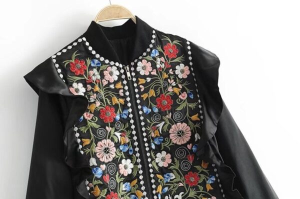 Timeless Retro Floral Embroidered Artisan Jacket 4 5944