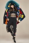 Luxurious Multi-Color Fox Fur Lined Raccoon Hooded Parka Coat