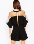 Elegant Sheer Tulle Mini Jumpsuit