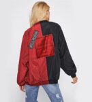 Urban Graphic Printed Oversized Sport Jacket