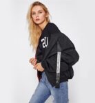 Urban Graphic Printed Oversized Sport Jacket