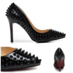 Riveted Patent Leather Stiletto Pumps