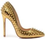 Riveted Patent Leather Stiletto Pumps