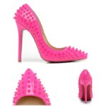 Riveted Patent Leather Stiletto Pumps