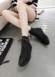 High-Top Lace-Up Cotton Canvas Sneakers