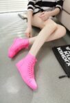 High-Top Lace-Up Cotton Canvas Sneakers