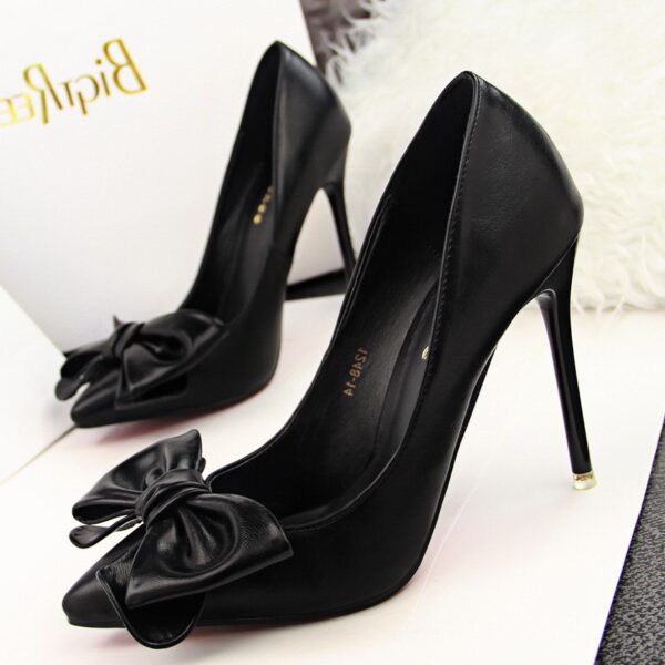 Ribbon Detail Pointed Stiletto Heels 4 875