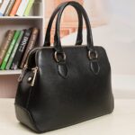 Stylish Vegan Leather Zipper Shoulder Bag
