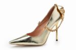 Tiger Embossed Patent Platform Stiletto Heels