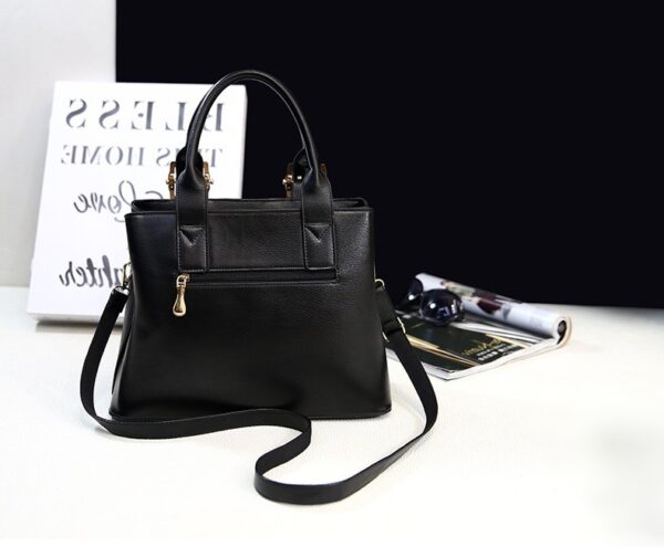 Luxury Real Leather Zipper Shoulder Hand Bag 3 265