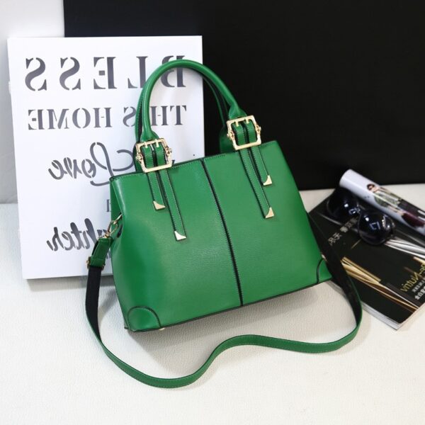 Luxury Real Leather Zipper Shoulder Hand Bag 6 265