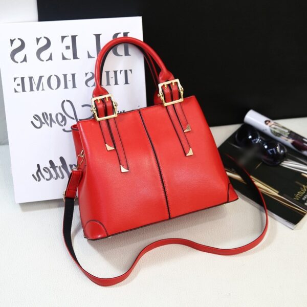 Luxury Real Leather Zipper Shoulder Hand Bag 8 265