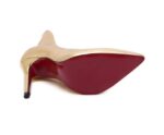Sleek Pointed Toe Gold Black Stiletto Heels