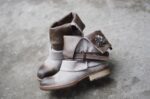 Timeless Nubuck Leather Buckle Ankle Boots
