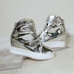 Patent Leather Hidden Heel Sneaker