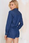 Cool Effortless Long Sleeve Denim Jumpsuit