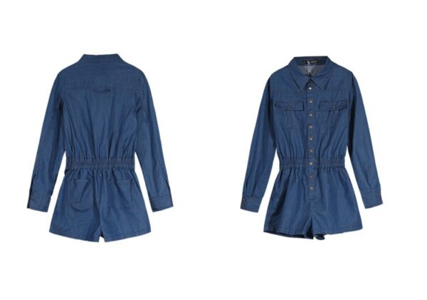Cool Effortless Long Sleeve Denim Jumpsuit 8 663