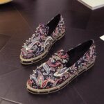 Bold Studded Embossed Vegan Leather Shoes