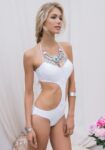 Seductive White Side-Tie Monokini