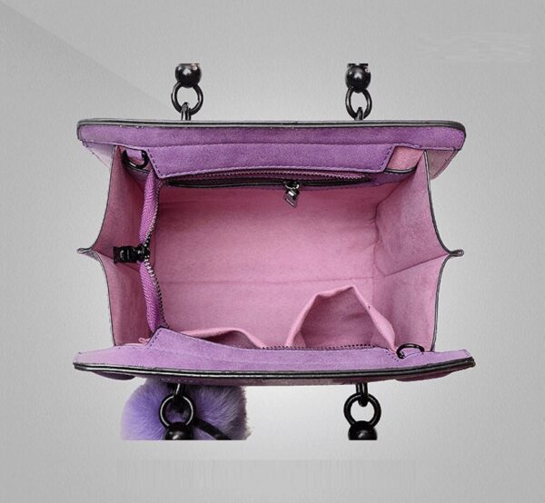 Elegant Plush Nubuck Shoulder & Hand Bag 5 155
