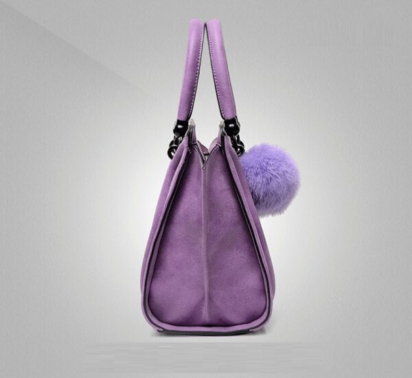 Elegant Plush Nubuck Shoulder & Hand Bag 3 155