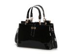 Elegant Patent Leather Chain Strap Shoulder Bag