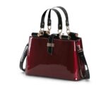 Elegant Patent Leather Chain Strap Shoulder Bag