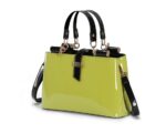 Elegant Patent Leather Chain Strap Shoulder Bag